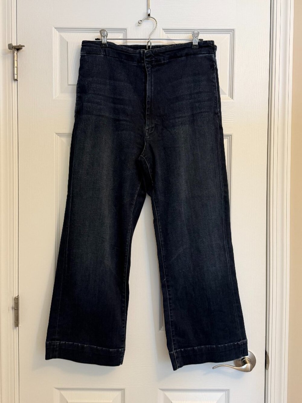 MOTHER The Zipper Cinch Greaser wide-leg cropped jeans (32)